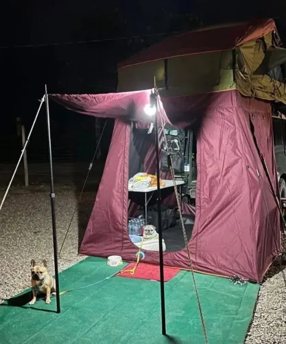 Barraca de teto blue camping 