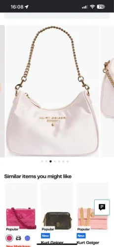 Kurt Geiger London Portobello Hobo Cross Body Bag Original 