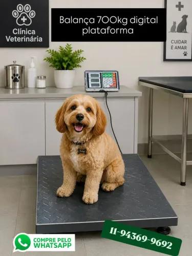 Balança digital para sua clínica veterinária de 700 kg de alta qualidade plataforma 45 por