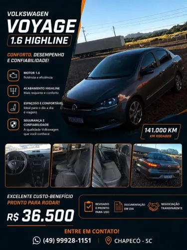 Volkswagen Voyage Comf/highli. 1.6 MI T.flex 8V 4P 2014