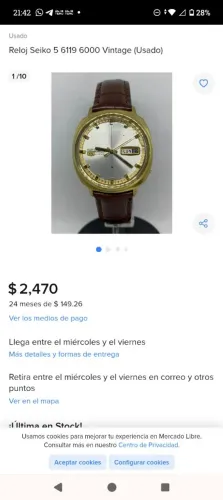 Relógio Seiko masculino