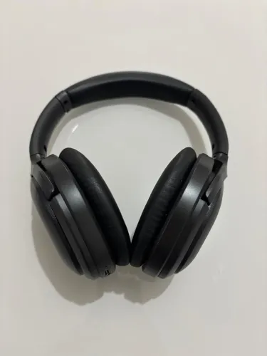 Fone De Ouvido Over-ear Sem Fio Bluetooth Wb Siren Pro Anc Cor Preto Cor Da Luz Azul