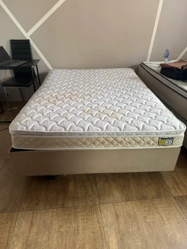 Cama Box Casal Colchão De Espuma D33 Millenium