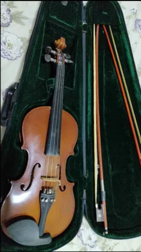 Violino Giannini (Ano 2002) Completo + Documentação + 2 Arcos e Acessórios