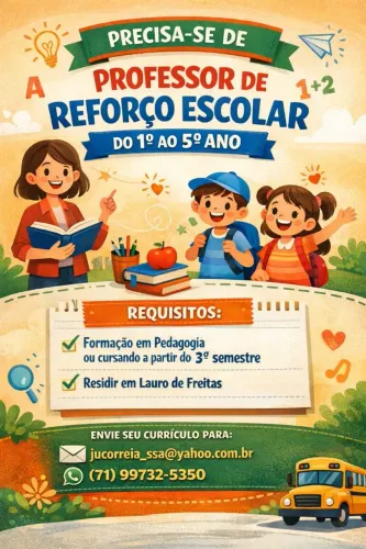 Vagas/ Pedagogia 