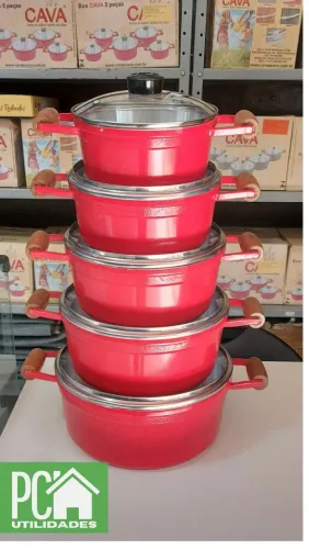 Jogo de panela cava 5 peças 