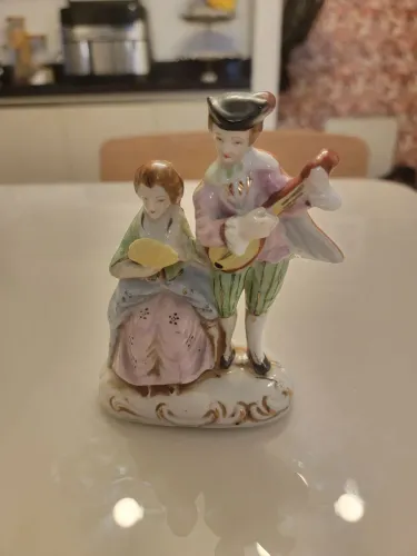 Casal miniatura de Porcelana