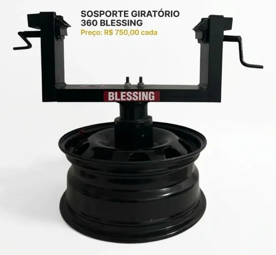 Suporte Giratório 360 Para Manutenção De Motor De Moto
