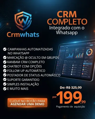 Automatize seu WhatsApp na sua empresa