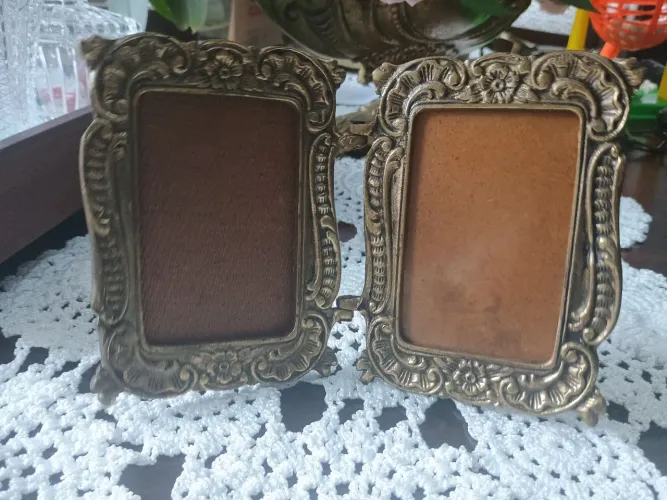Porta retrato de bronze