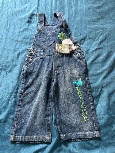 Jardineira infantil TAM 2 Happy boy jeans