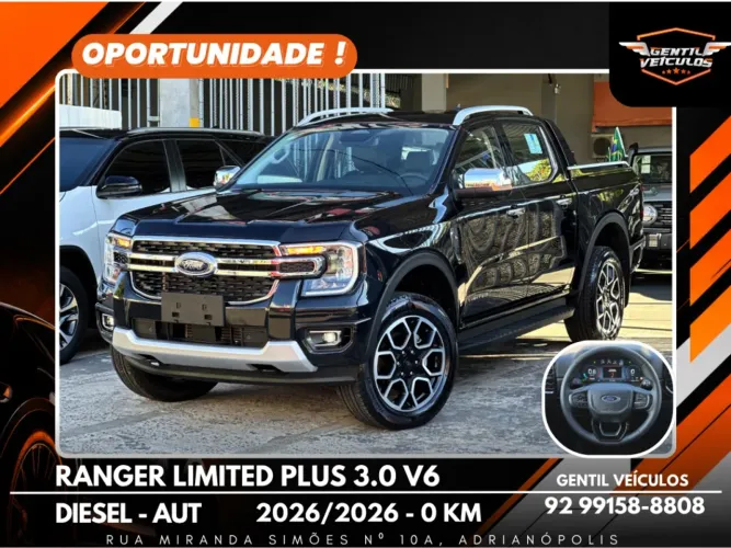 Ford Ranger Limited+ 3.0 V6 4X4 CD TB DIE AUT 2026