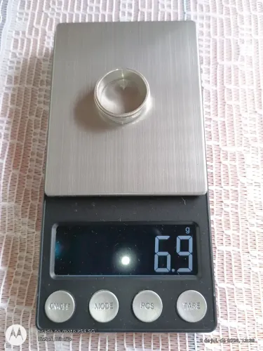 Anel aliança de prata 950 giratório