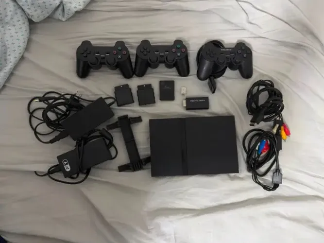 Playstation 2 com jogos