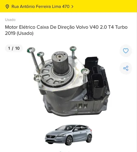 MOTOR ELÉTRICO DA CAIXA DE DIREÇÃO VOLVO v40 2019 