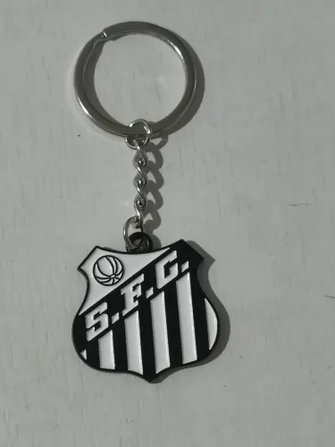 Chaveiro metal duplo face Santos