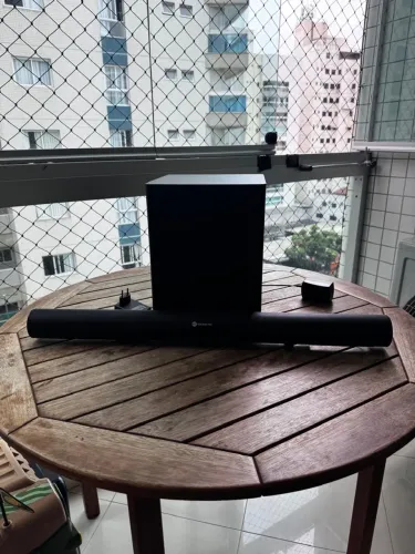 Vendo Soundbar Goldentec com subwoofer