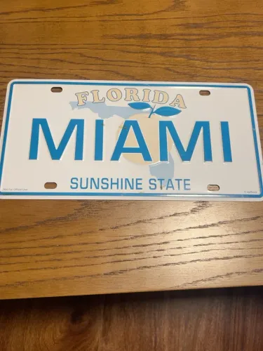 Placas de metal vintage