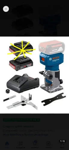 Tupia Bosch com bateria