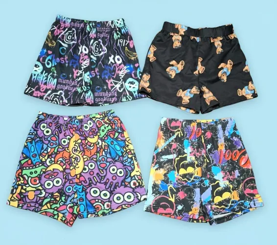 Lote Infantil Short E Blusa Estampada Peças Novas