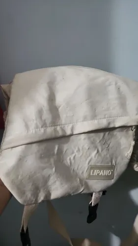 Bolsa mensageiro bege
