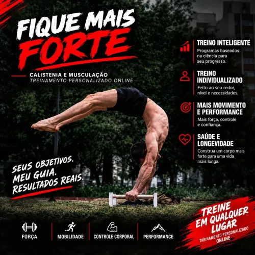 Personal trainer/instrutor de calistenia