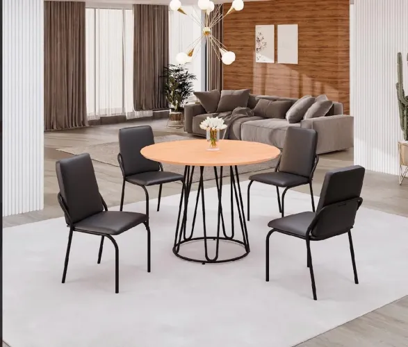Mesa Malibu 4 cadeiras aço