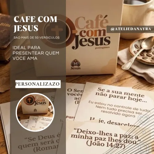 Caixa personalizada café com Jesus 