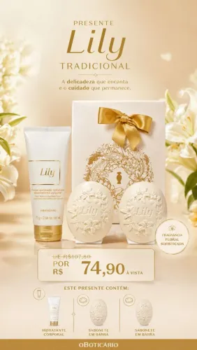 Presente dia das mães Lily Cuidados