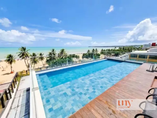 Flat mobiliado com 24 m² na beira mar do Cabo Branco