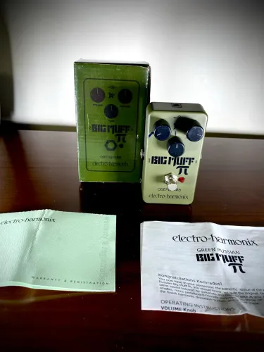 Pedal Electro-Harmonix Biff Muff Green Russian fuzz