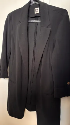 Blazer preto feminino marca Anne klein 
