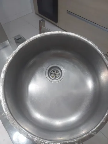 Cuba pia inox tramontina 32 cm de diâmetro por 14 cm altura