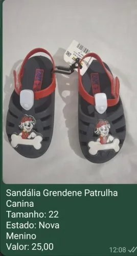 Sandália Menino Patrulha canina