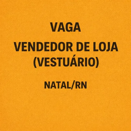 Vendedor de Loja - Vestuário