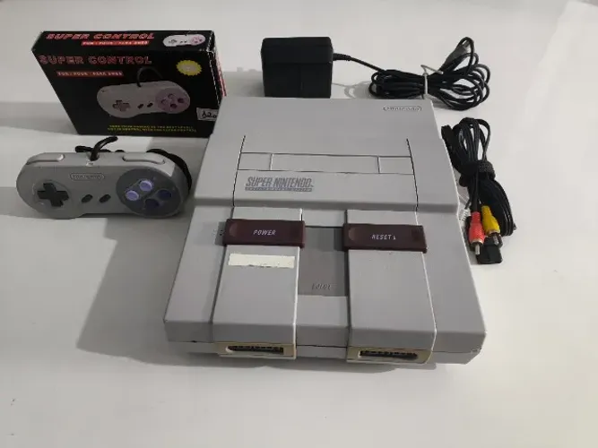 Console Super Nintendo - SHVC-CPU-01 | completo com acessórios 