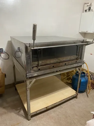 Forno a Gás de Lastro 100x100 com Pedra Refratária + 3 Formas