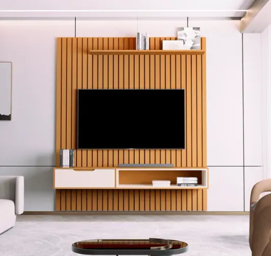 Home Painel de TV Ripado Tucumã 1.8M Sem Torre Modular