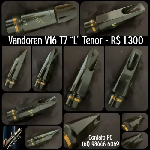 Boquilha para Sax Tenor Vandoren V16 T7 ?L? Câmara Larga