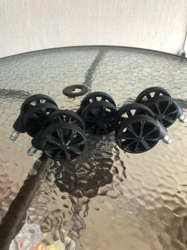 Kit de Rodas 60 mm Para Cadeira Gamer