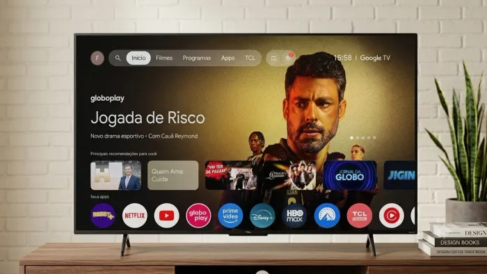 Smart TV TCL 55" 4K Google TV (Modelo 55P735) - Estado de Nova!