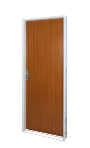 PORTA LISA MOGNO BATENTE ALUMÍNIO BRANCO 2,15x0,85 - BATENTE 6,5CM