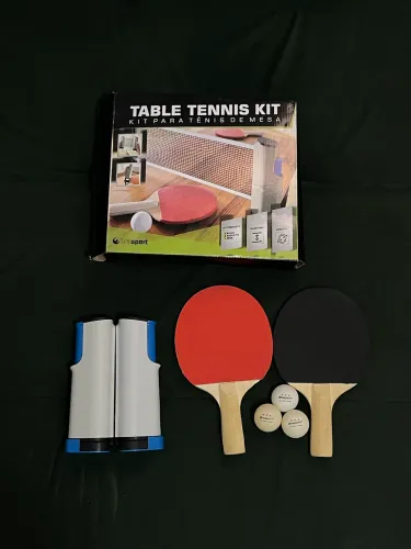 Kit mesa de ping pong portátil completo
