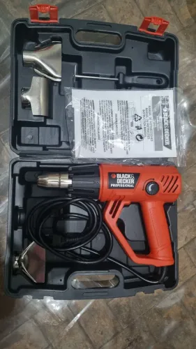 BLACK+DECKER Soprador Térmico, Potência 2000W com ajuste de calor, HG2000, 127V, 5 peças