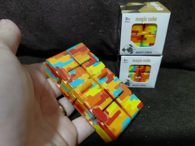 Cubo Mágico Infinito Colorido Anti Estresse