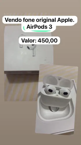 Fone AirDrop 3 geração.