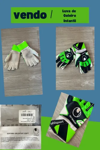 Luva de goleiro infantil usada
