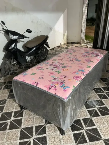 CAMA BOX SOLTEIRO ESPUMA