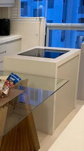 Ilha de cozinha prime branco