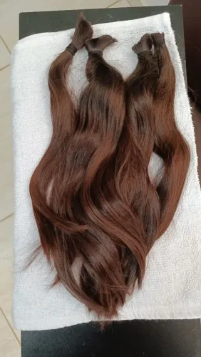 Cabelo humano virgem.